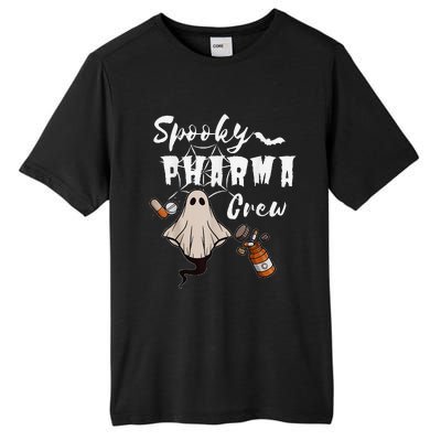 Spooky Pharma Crew Ghost Halloween Pharmacist Pharmacology Tall Fusion ChromaSoft Performance T-Shirt