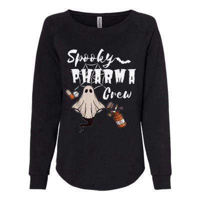 Spooky Pharma Crew Ghost Halloween Pharmacist Pharmacology Womens California Wash Sweatshirt