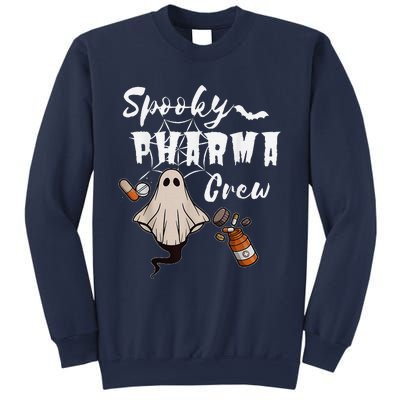 Spooky Pharma Crew Ghost Halloween Pharmacist Pharmacology Sweatshirt