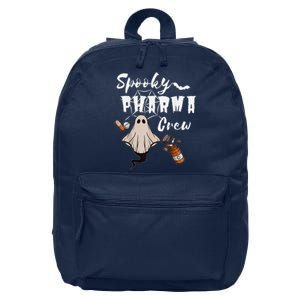 Spooky Pharma Crew Ghost Halloween Pharmacist Pharmacology 16 in Basic Backpack