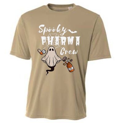 Spooky Pharma Crew Ghost Halloween Pharmacist Pharmacology Cooling Performance Crew T-Shirt