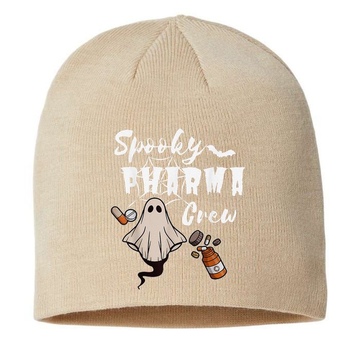 Spooky Pharma Crew Ghost Halloween Pharmacist Pharmacology Sustainable Beanie