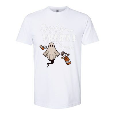 Spooky Pharma Crew Ghost Halloween Pharmacist Pharmacology Softstyle CVC T-Shirt