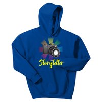 Storyteller Photographer Camera Photographing Funny Gift Kids Hoodie