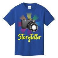 Storyteller Photographer Camera Photographing Funny Gift Kids T-Shirt