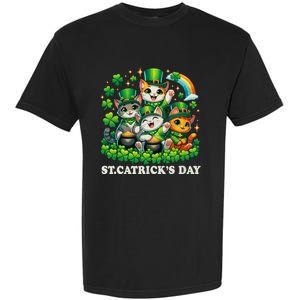 St Patricks Catricks Day Cats Saint Pattys Garment-Dyed Heavyweight T-Shirt