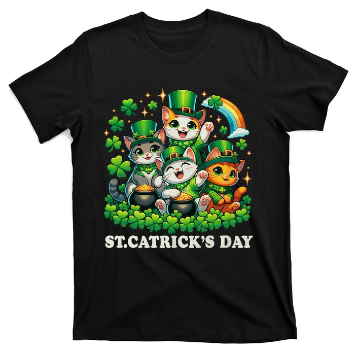 St Patricks Catricks Day Cats Saint Pattys T-Shirt