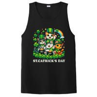 St Patricks Catricks Day Cats Saint Pattys PosiCharge Competitor Tank