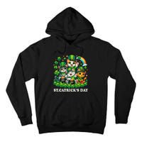 St Patricks Catricks Day Cats Saint Pattys Tall Hoodie