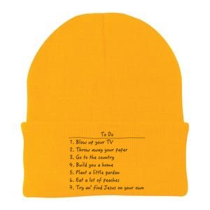 Spanish Pipedream Checklist Funny Gift Knit Cap Winter Beanie