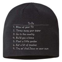 Spanish Pipedream Checklist Funny Gift Sustainable Beanie