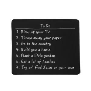 Spanish Pipedream Checklist Funny Gift Mousepad