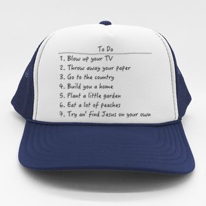 Spanish Pipedream Checklist Funny Gift Trucker Hat