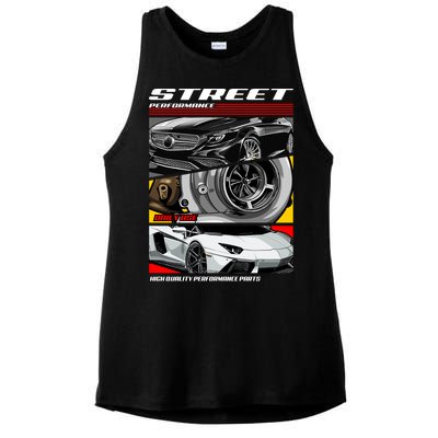 Street Performance Car Turbo Kit Design Ladies PosiCharge Tri-Blend Wicking Tank