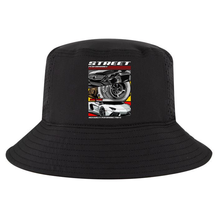 Street Performance Car Turbo Kit Design Cool Comfort Performance Bucket Hat