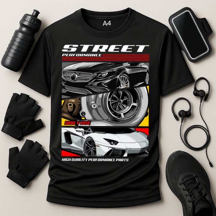 Street Performance Car Turbo Kit Design Performance Shirt