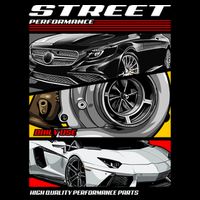 Street Performance Car Turbo Kit Design Apron