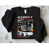 Street Performance Car Turbo Kit Design Sweatshirt