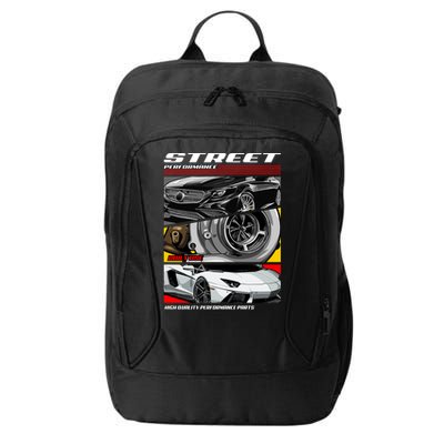 Street Performance Car Turbo Kit Design City Backpack