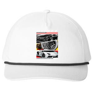 Street Performance Car Turbo Kit Design Snapback Five-Panel Rope Hat