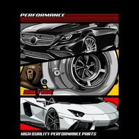 Street Performance Car Turbo Kit Design Mug