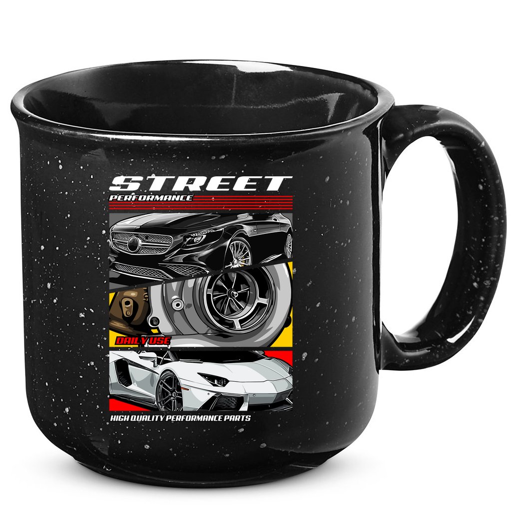 Street Performance Car Turbo Kit Design 15oz Campfire Ceramic Mug