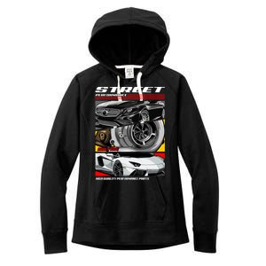 Street Performance Car Turbo Kit Design Women's Fleece Hoodie