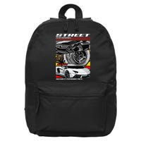 Street Performance Car Turbo Kit Design 16 in Basic Backpack