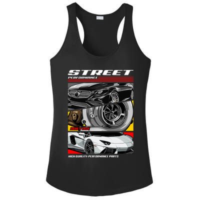 Street Performance Car Turbo Kit Design Ladies PosiCharge Competitor Racerback Tank