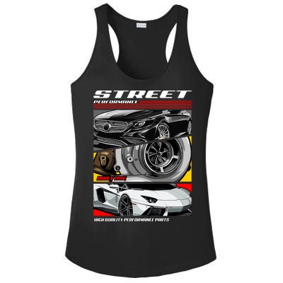 Street Performance Car Turbo Kit Design Ladies PosiCharge Competitor Racerback Tank