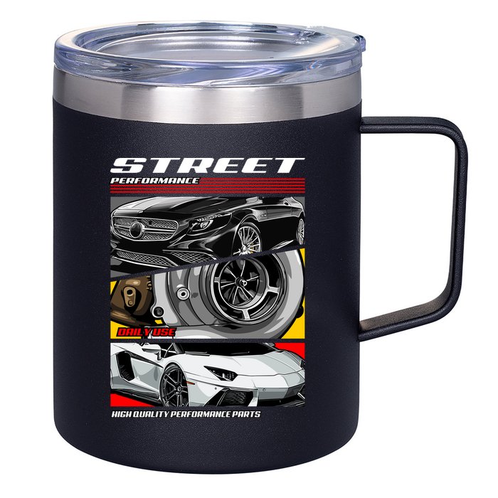 Street Performance Car Turbo Kit Design 12oz Stainless Steel Coffee Mug