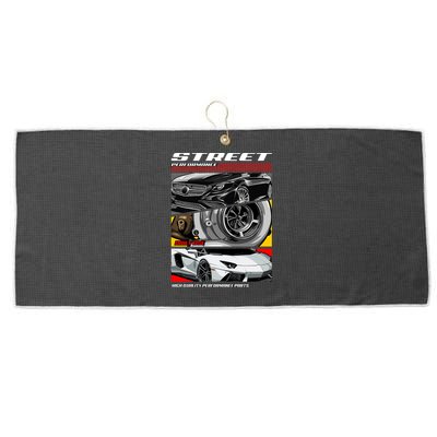 Street Performance Car Turbo Kit Design Large Microfiber Waffle Golf Towel