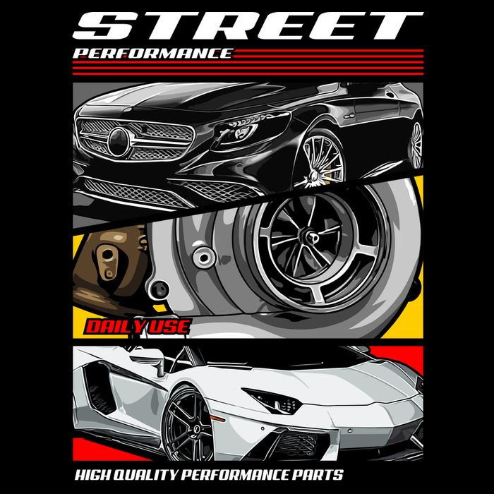 Street Performance Car Turbo Kit Design Visor