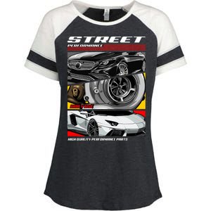 Street Performance Car Turbo Kit Design Enza Ladies Jersey Colorblock Tee