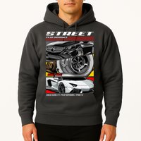 Street Performance Car Turbo Kit Design Hoodie