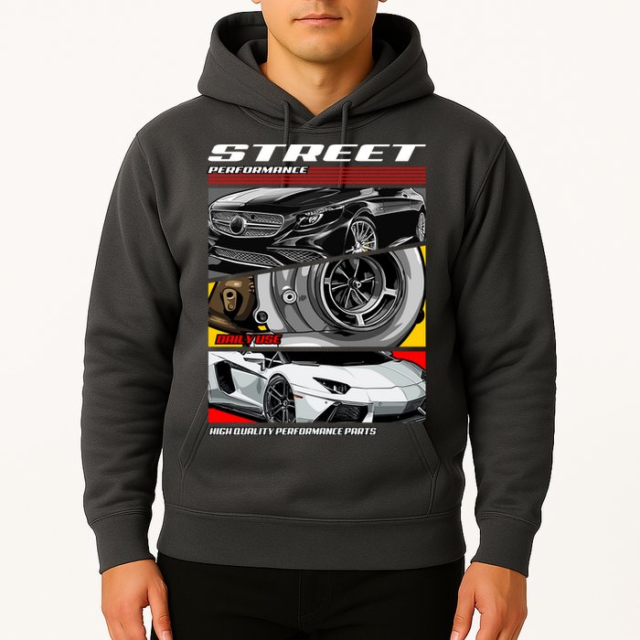 Street Performance Car Turbo Kit Design Hoodie