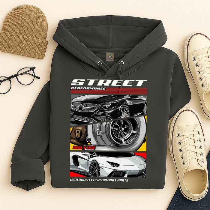 Street Performance Car Turbo Kit Design Hoodie