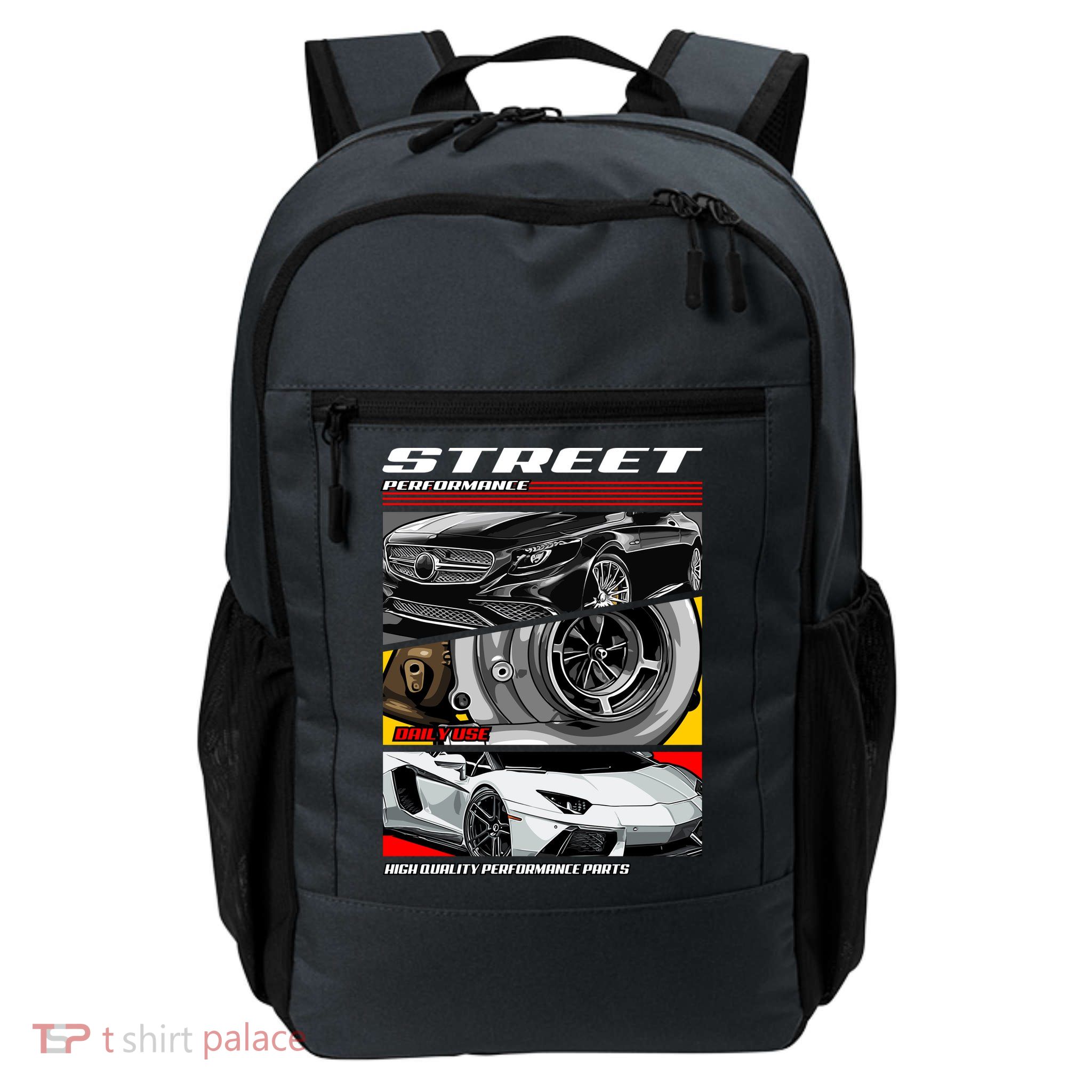 Street Performance Car Turbo Kit Design Daily Commute Backpack