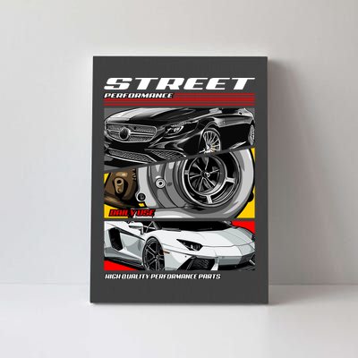 Street Performance Car Turbo Kit Design Canvas