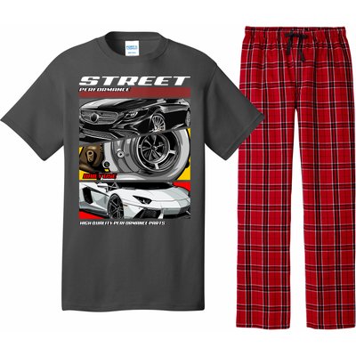 Street Performance Car Turbo Kit Design Pajama Set