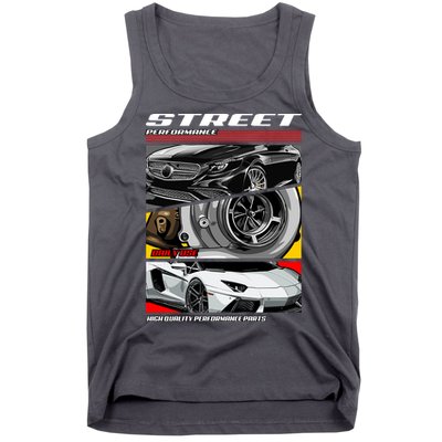 Street Performance Car Turbo Kit Design Tank Top