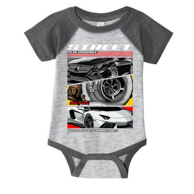 Street Performance Car Turbo Kit Design Infant Baby Jersey Bodysuit