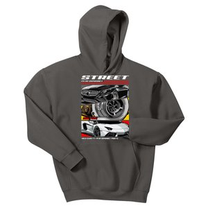 Street Performance Car Turbo Kit Design Kids Hoodie