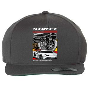 Street Performance Car Turbo Kit Design Wool Snapback Cap