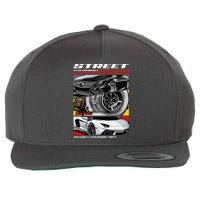 Street Performance Car Turbo Kit Design Wool Snapback Cap