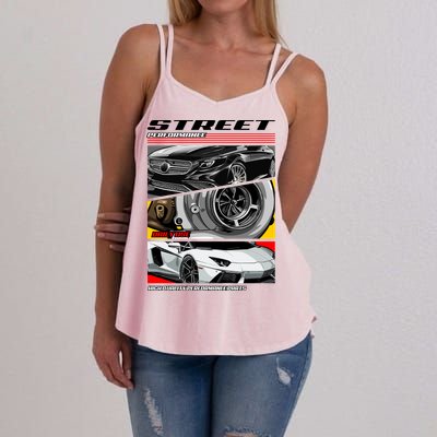 Street Performance Car Turbo Kit Design Women's Strappy Tank