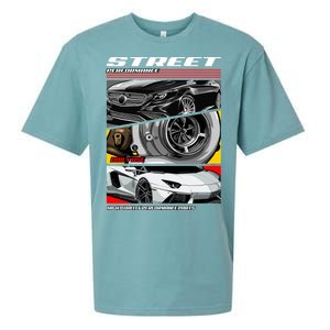 Street Performance Car Turbo Kit Design Sueded Cloud Jersey T-Shirt