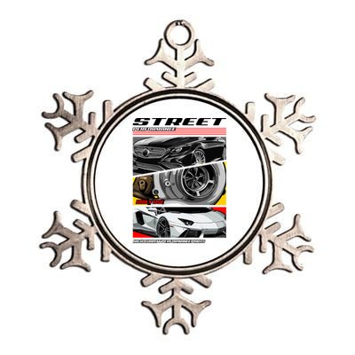 Street Performance Car Turbo Kit Design Metallic Star Ornament