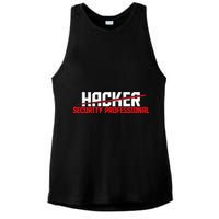 Security Professional Cybersecurity Cyber Hacker Hacking Ladies PosiCharge Tri-Blend Wicking Tank