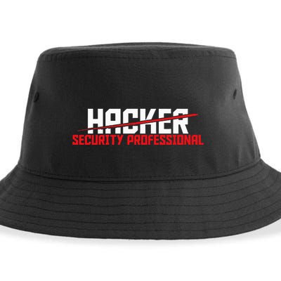 Security Professional Cybersecurity Cyber Hacker Hacking Sustainable Bucket Hat